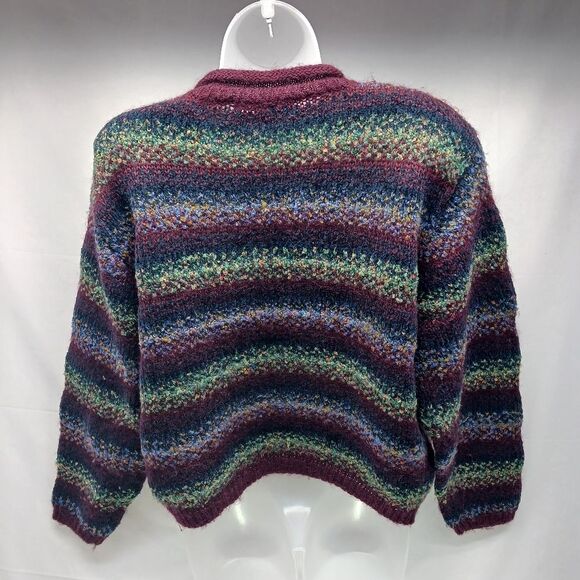 VNTG Lise J. Mohair Wool Mix Long Sleeve Pullover Sweater Women's L. Multicolor - Picture 3 of 10